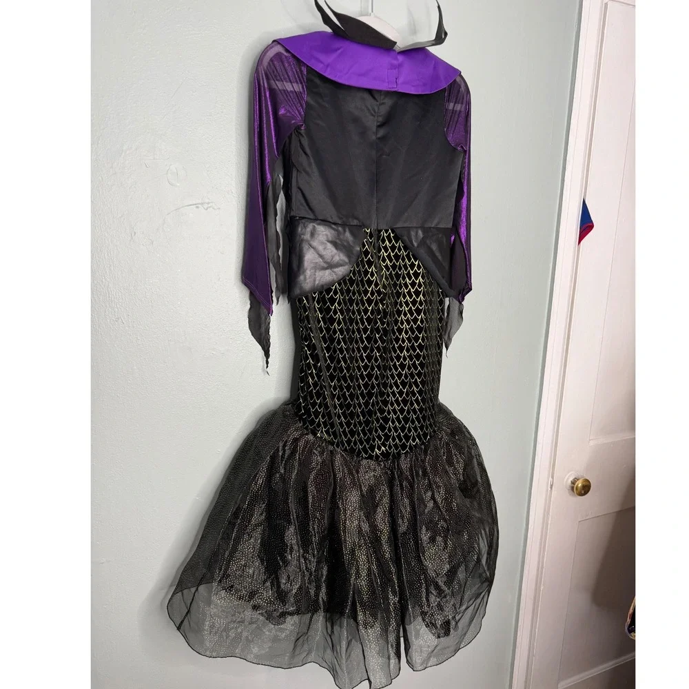 Disney Villains Maleficent Girl's Dress Halloween Costume - Picture 8 of 8